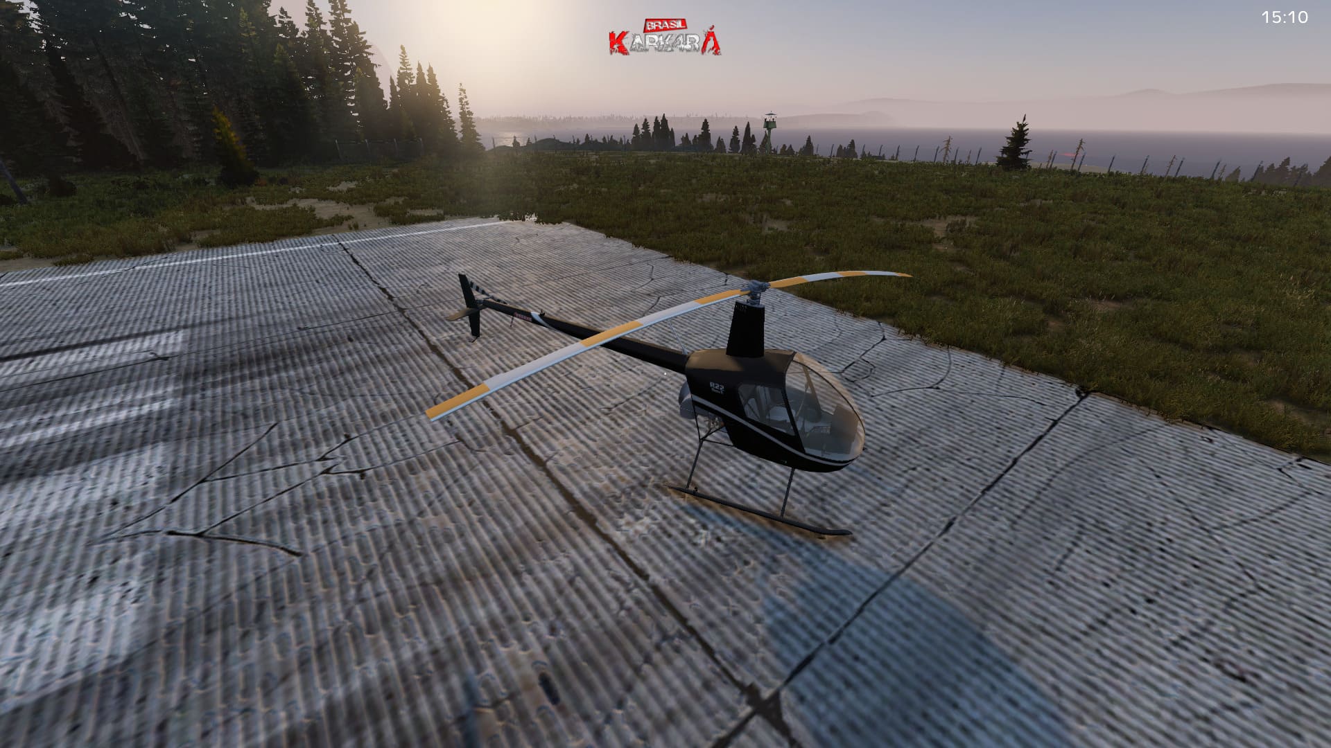 Helicóptero R22 Preto